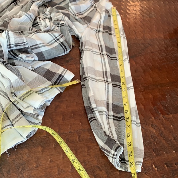 NWT Faded Rose Tiered Gauze Button Down Dress - Picture 6 of 7